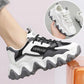 Female Student Sports Shoes Breathable Mesh Shoes Casual Shoes Small White Shoes Leather Thick Soles Large Soles Comfortable Mesh Shoes for Girls