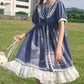 Lolita Style Harajuku Gothic Bandage Sweet Sailor Collar Bow Flare Sleeve Lace Dress Kawaii Ruffles Girl Cosplay Japanese Dress