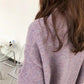 Women Winter Soft Sweater Loose Lazy Round Neck Sweater Women Long Sleeves Wear Japanese College Knit Sweater Pullover Blouse Bottoming Inside