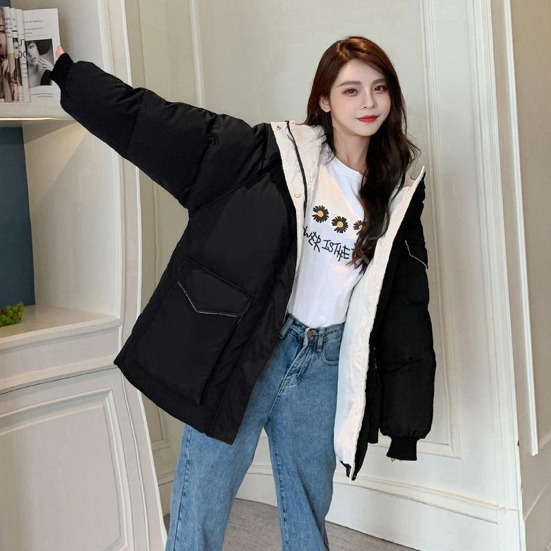 Winter Down Coat Loose Short Winter Coat Thick Warm Women's Padded Jacket
