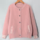 Imitated Mink Velvet Jacket Women Spring and Autumn Wear All-match Thin Baseball Uniform Knitted Cardigan