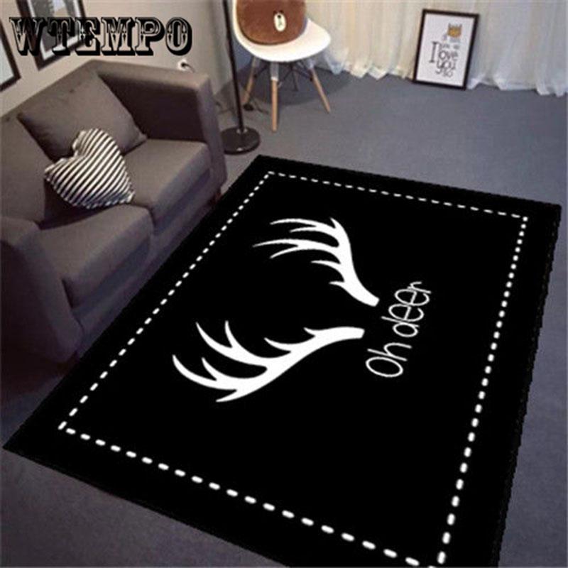 European Folk-custom Fresh  Printed  Carpets Rugs For Home Living Room Chair Pad