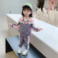 Boys and Girls Spring and Autumn Hooded Stitching Suit Two-piece Outdoor Sports Suit Korean Casual Sets