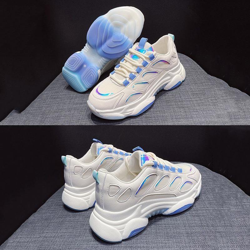 Fashion Student Breathable Shoes Spring and Summer Versatile Platform Sneakers Casual Outdoor Running Shoes