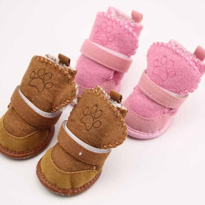 Classic Pet Shoes for Dogs Cats Winter Small Dog Anti-slip Boots Yorkshire Snow Boots Supplies Pet