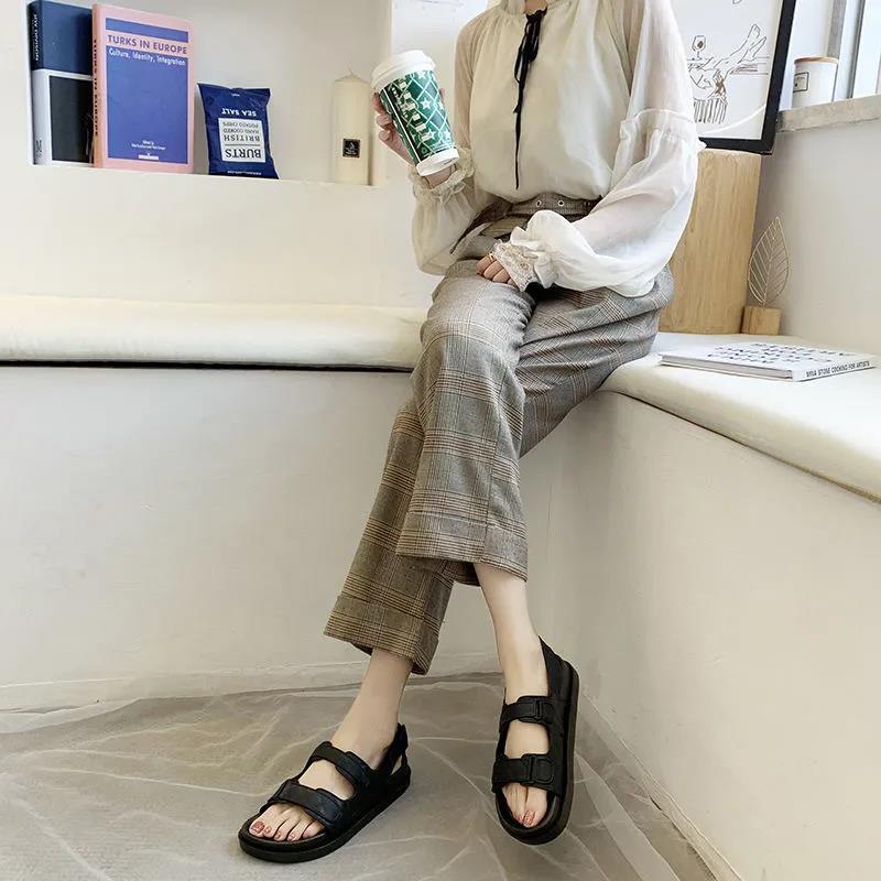 Sports Sandals Women Korean Slippers Women All-match Indoor and Outdoor Student Platform Sandals