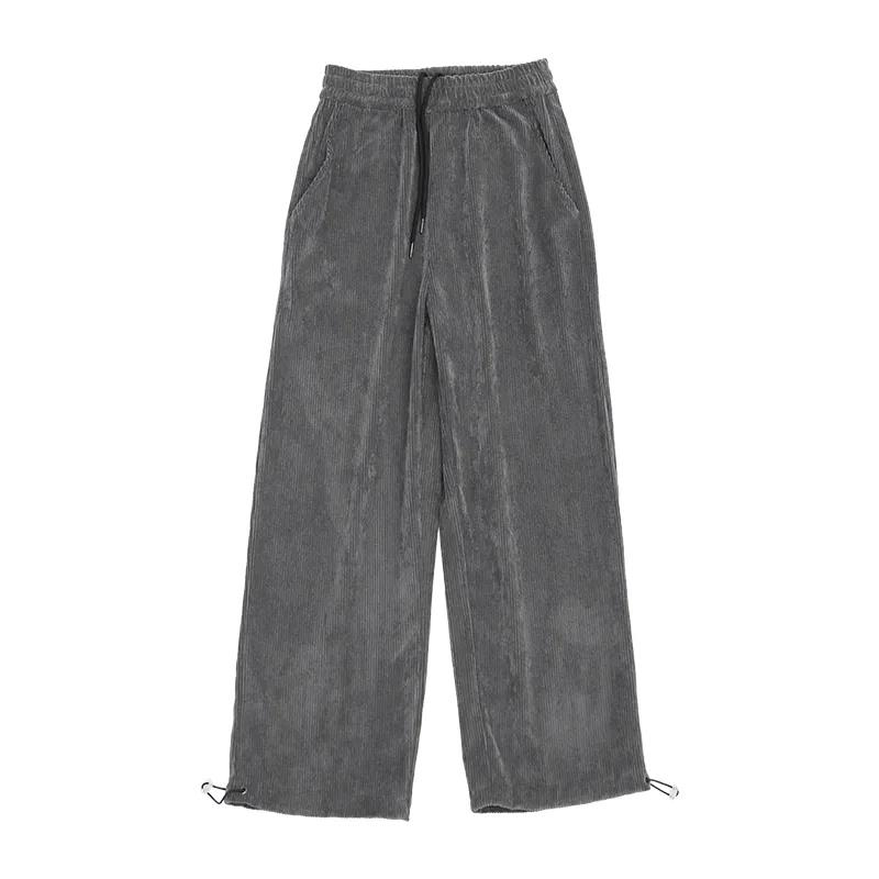 Corduroy Casual Pants Women's Spring and Autumn Retro Loose Ins Wild Student Straight Leggings Pants Tide
