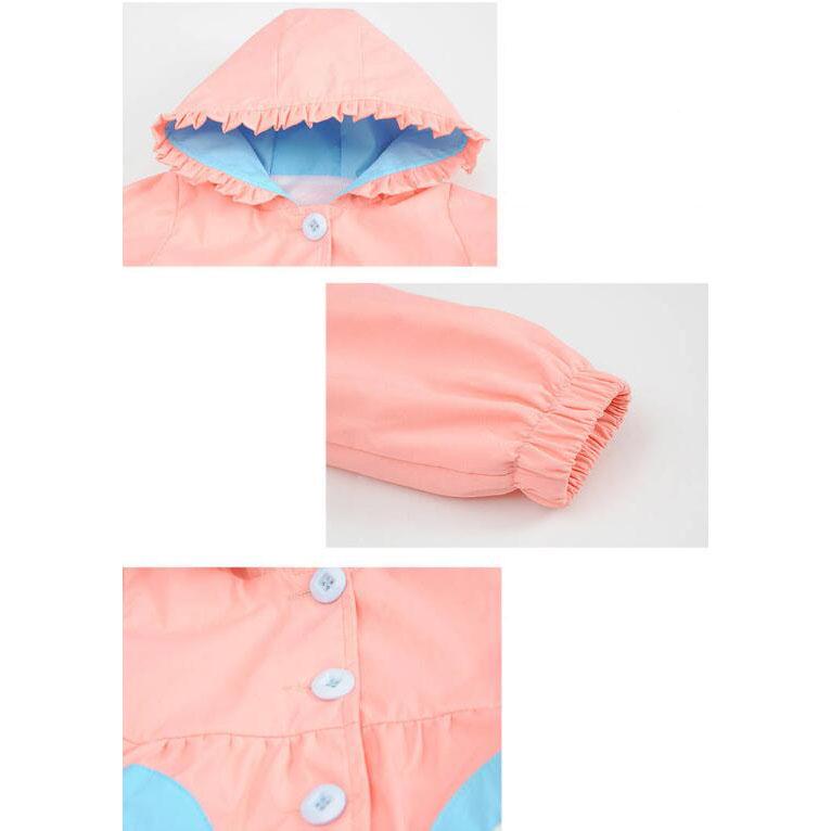 Children's Windbreaker Jacket Girls Clothes Baby Hooded Outerwear Autumn Kids Clothing Coat Jacket