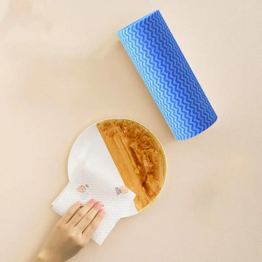 Lazy Rag Dry and Wet Dual-use Decontamination Thickening Non-stick Oil-absorbent Oil-absorbing Dish Towel Dish Cloth Kitchen Supplies Paper