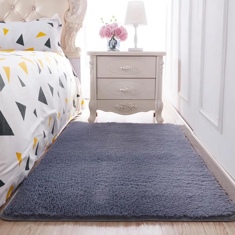 Plush Carpet Living Room Bedroom Room Female Growth Square Floor Mat