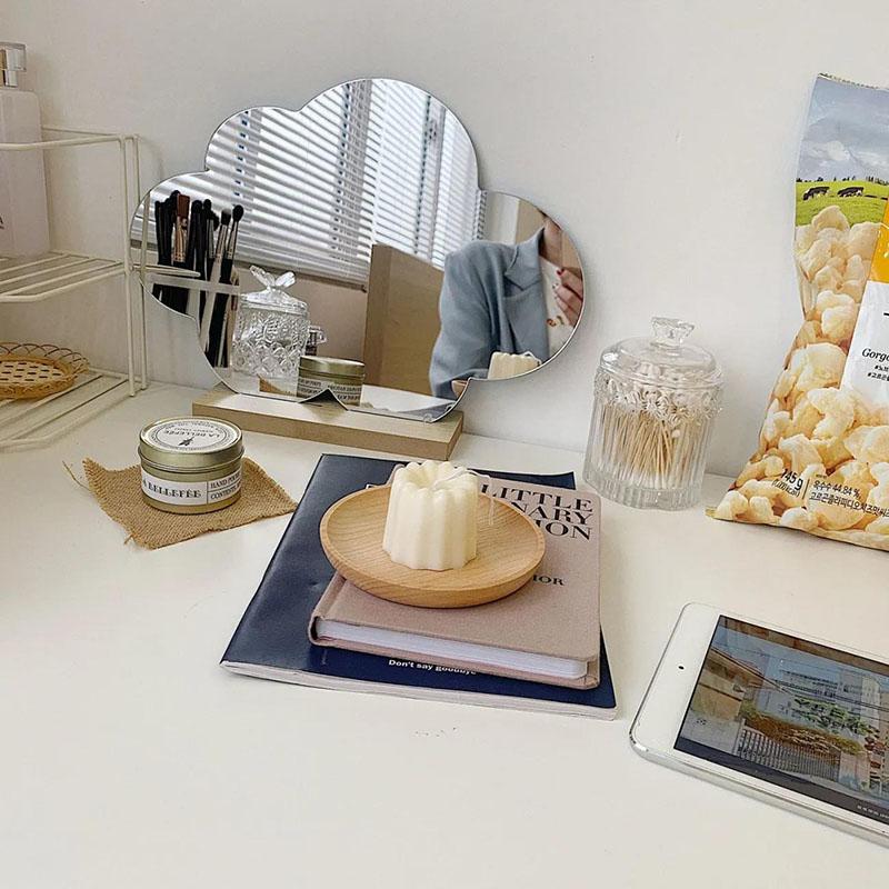 Irregular Mirror Simplicity Single Makeup Mirror Desktop Creative Travel Dormitory Bedroom Home Decoration