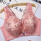 Ladies Beautiful Back No Steel Ring Large Size Bra Gather Thin Tube Top Full Cup Soft Comfortable Anti-sagging Anti-glare Bra