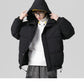 Winter Japanese Style Large Size Cotton-padded Jacket Korean Version of The Trend Loose Thick Coat Men's Drawstring Hooded Bread Suit Jacket Coat