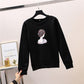 Long-sleeved Loose Coat Plus Velvet Autumn and Winter Round Neck Bottoming Shirt Thickened Sweater Women