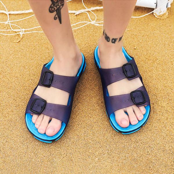 Summer Men's Slippers Breathable Man Sandals Plus Size Male Quick Dry Beach Shoes Flip Flops Sandalias