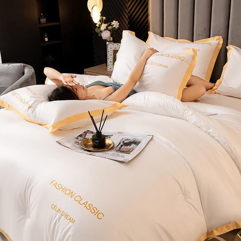 Skin-friendly Soy Fiber Quilt Spring and Autumn Quilt Core Winter Quilt Four Seasons Universal Double Thick Warm Quilt