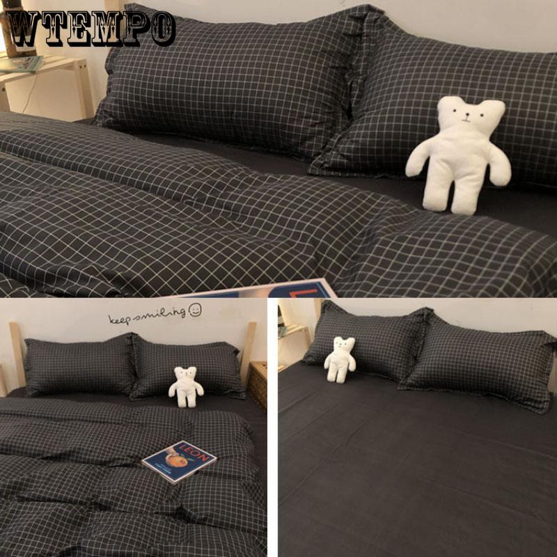 Modern Geometric Bedding Set King Double Sided Bed Linings Concise Style Bedding Sets Duvet Cover Set Pillowcase