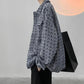Small Fragrance Jacket Men and Women Spring and Autumn Loose American Jacket Wild Woven Plaid Top Men's Long-sleeved Warm Jacket
