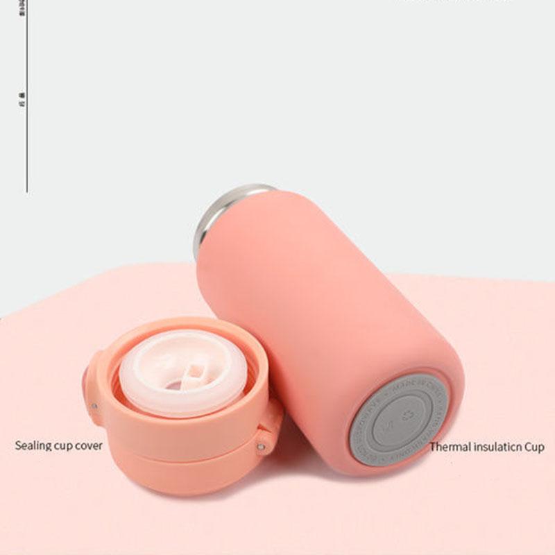 Thermos Cup 304 Stainless Steel Vacuum Flask Cute Male and Female Student Water Cup Winter Water Cup Milk Cup Business Cup Drinking Cup