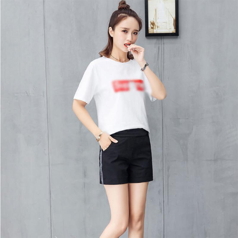 Shorts Women's Summer Striped Print All-match Trend High Waist Slim Casual Harem Women's Pants Sports Shorts