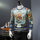 Autumn and winter long-sleeved T-shirt sweater men's personality 3D printed round neck T-shirt
