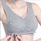 Women's Pure Cotton Non-wireless Bra Thin Ladies Gather-up Vest-style Sports Underwear Seamless Sleep Cotton Bra Lace Padded Adjustable Brassiere