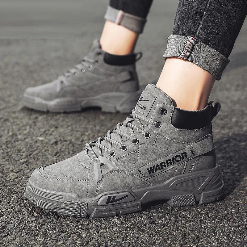 Men's Shoes Martin Boots Men's Autumn Men's High-top Tooling Boots Labor Insurance Shoes Men's Work Shoes