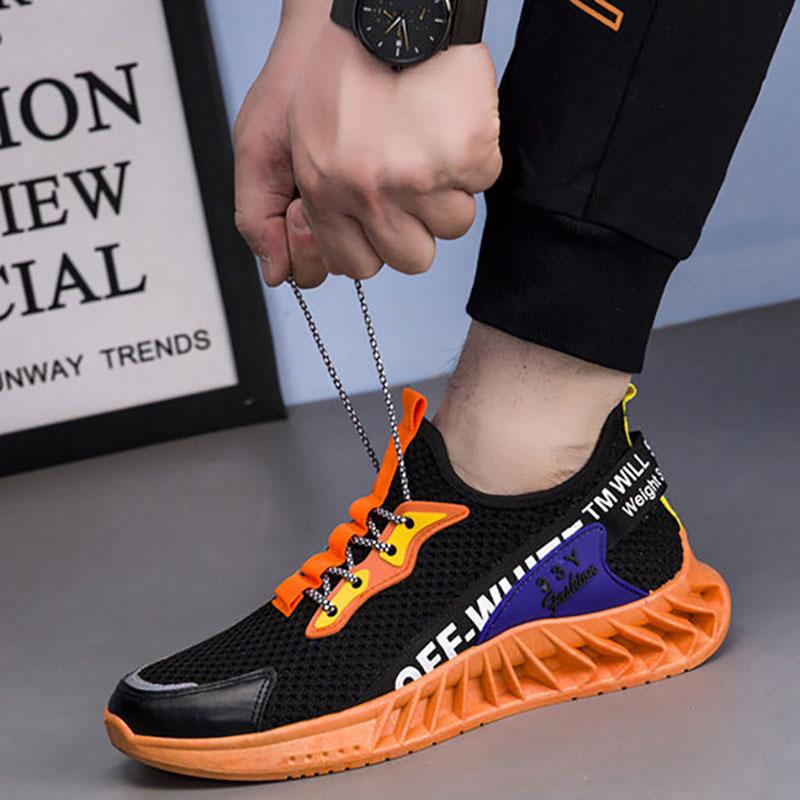 Spring and Summer Men's Shoes Trend Sports Casual Running Shoes Breathable Mesh Men's Single Shoes