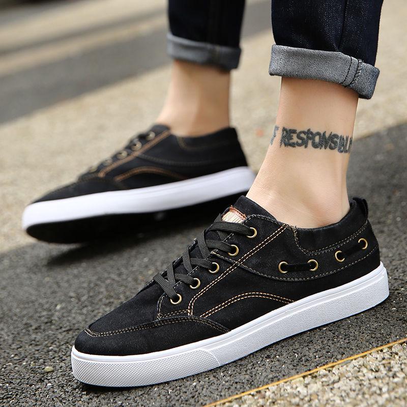 Spring Canvas Shoe Man Board Shoe Man Cloth Shoe All Go Together Student Recreational Shoe