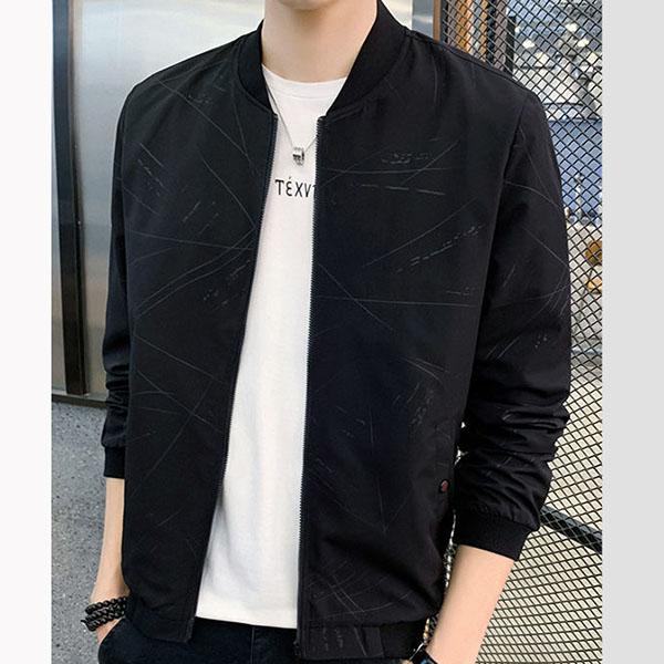 Spring and Autumn Jacket All Match Slim Baseball Jacket Casual Stand Collar Zipper Thin Jacket Outdoor Sports Jacket