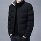 Autumn and Winter Padded Jacket Men's Stand-up Collar Short Padded Jacket Korean Version of The Trend of Thickening Slim Jacket
