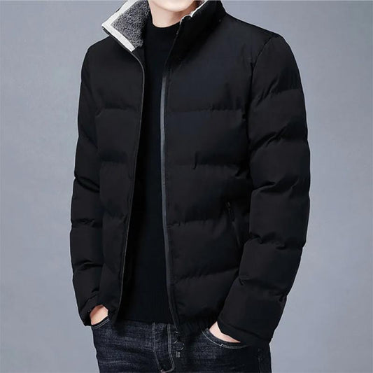 Autumn and Winter Padded Jacket Men's Stand-up Collar Short Padded Jacket Korean Version of The Trend of Thickening Slim Jacket