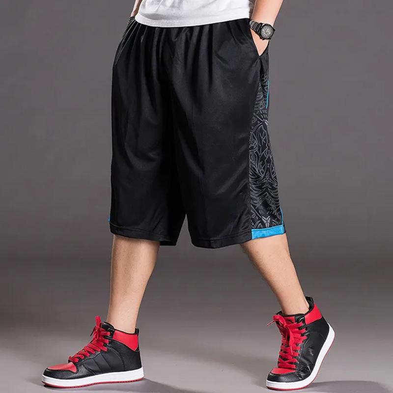 Summer Thin Basketball Pants Large Size Men's Shorts Casual Loose 5 Points Pants Sports Pants Breathable Large Pants