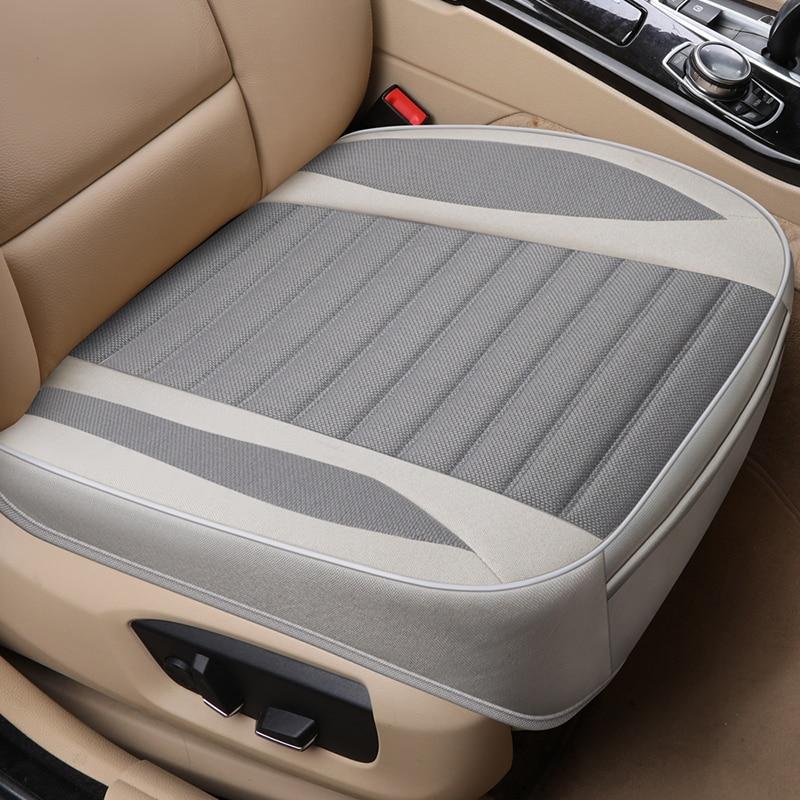 Car Seat Cover Flax Cushion Seasons Universal Breathable For Most Four-Door Sedan&SUV Ultra-Luxury Car Seat Protection