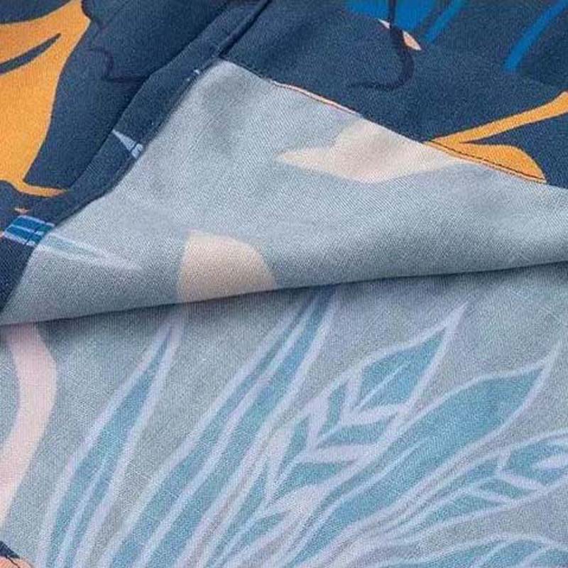Hawaiian Vacation Wear Beach Shirt Men's Short-sleeved Loose Seaside Flower Shirt