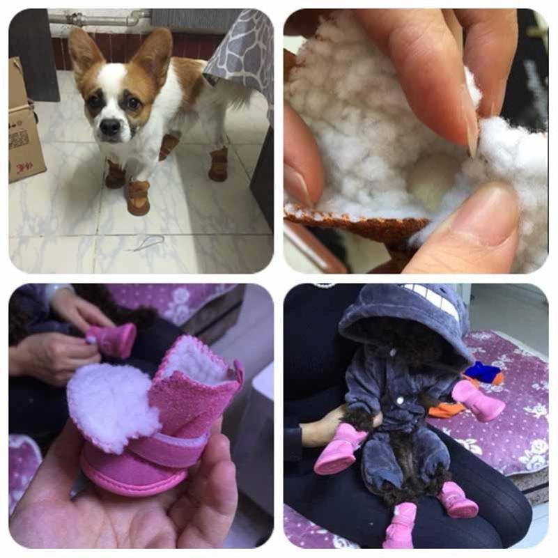 Classic Pet Shoes for Dogs Cats Winter Small Dog Anti-slip Boots Yorkshire Snow Boots Supplies Pet