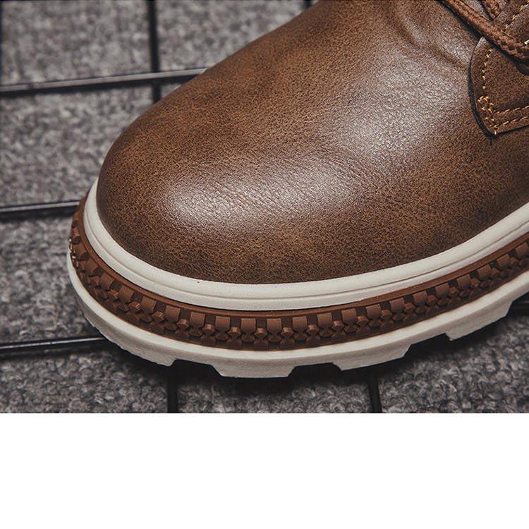 Winter Snow Martin Boots for Men Tooling Boots Men's Motorcycle Boots Booties Outdoor Snow Shoes