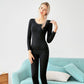 Women Long Sleeve Thermal Underwear Winter Thicken Tight Suit Sexy Pajamas Autumn Spring Windproof High Elasticity Slim Body Comfortable Breathable