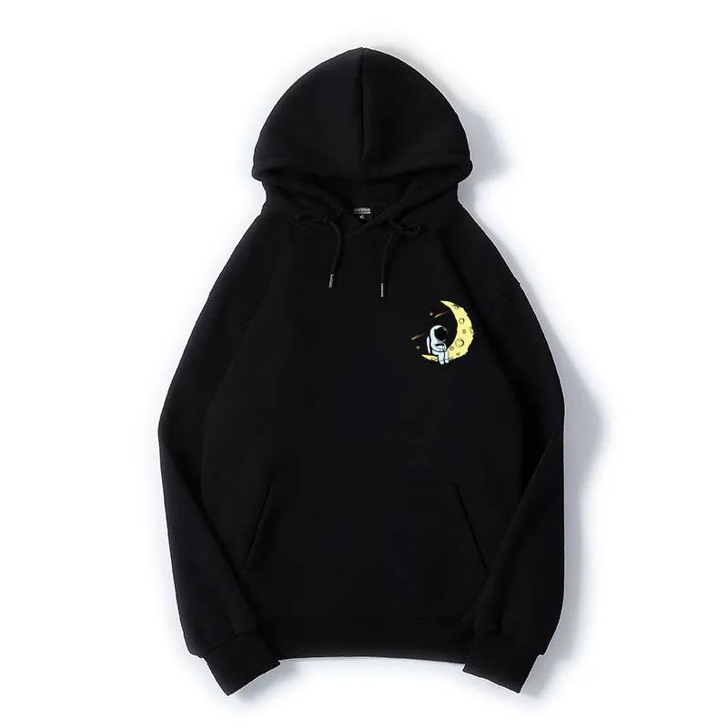 Hooded Sweater Men's and Women's Autumn and Winter Thick Cotton Jackets To Keep Warm Versatile and Handsome Loose Plus Fleece Tops