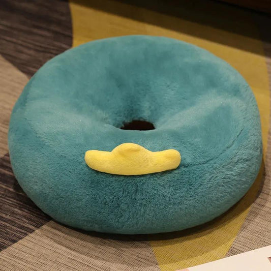 1pc Plush Cushion Round Soft Rush Cushion Cute Indoor Chair Cushion Lovely Family Bedroom Floor Plush Cushion