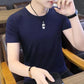 Summer Men's Short-sleeved T-shirt Youth Trend Half-sleeved T-shirt Large Size Men's Shirt Bottoming Shirt T-shirt