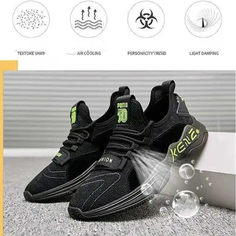Casual Sports Clearance Men's Shoes Korean Trend Wild Running Shoes Lightweight Wear-resistant Fashion Youth Travel Shoes