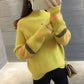 Pofulove Soft Waxy Girl Custom Student Sweater Women's College Style Autumn and Winter Loose Pullover Turtleneck Women