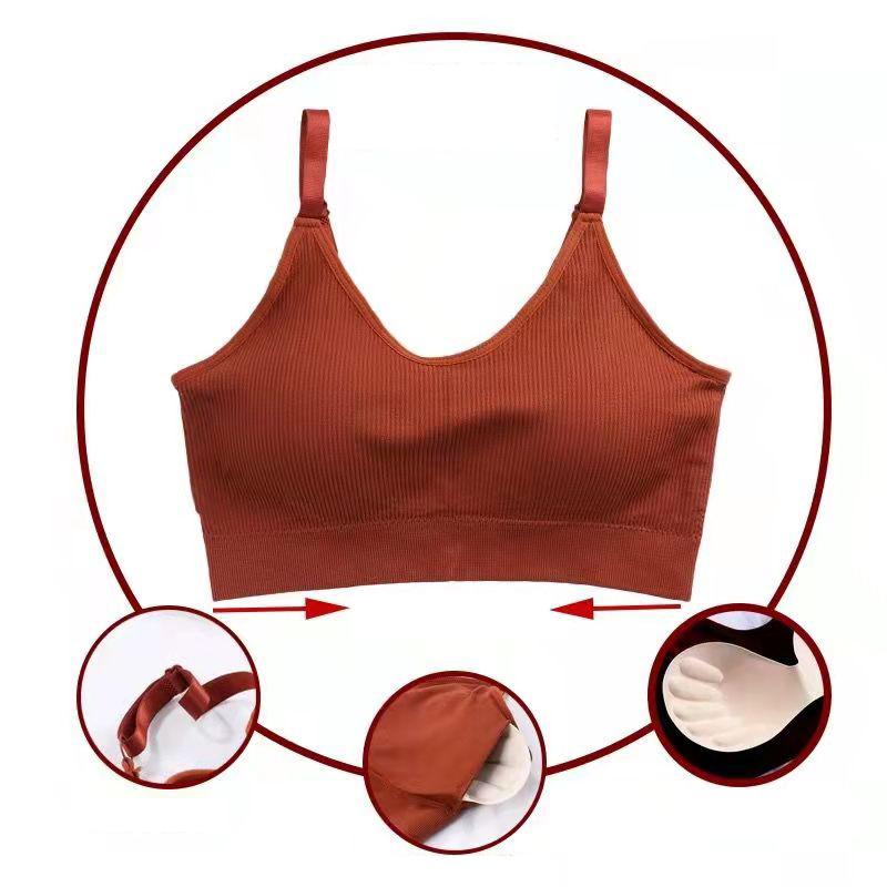 Titok Same Style Wrap Chest Tube Top Beauty Back Underwear Female No Steel Ring Sports Seamless Vest Suspenders Outer Short Top Athletic Bar for Women