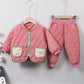 Children's Clothing Boys and Girls Cotton Clothing Suits Cotton Clothing Autumn and Winter Korean Two-piece Set Casual Wear Loose