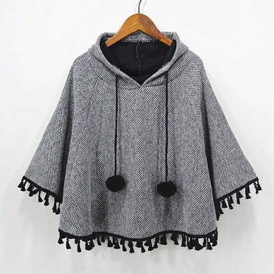 Fashion Women Coat and Capes Pullover Cape Women Winter Wraps Shawl Knitted Cloak Ponchos Women Autumn Winter