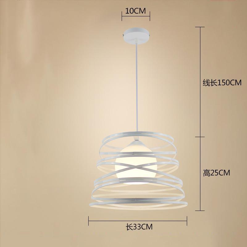 Industrial Style LED Pendant Light Creative Drop Light for Home Decoration Shop Bar with Warm Lamp