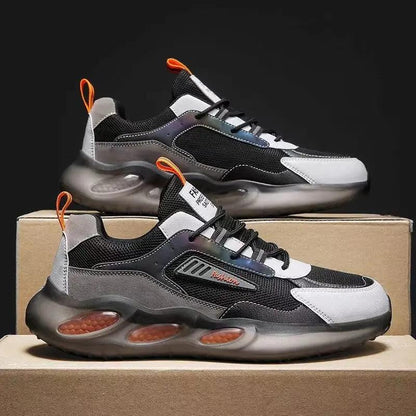 Men's Spring Sports Shoes Mesh Breathable Running Shoes Boys Basketball Shoes Casual Shoes Flying Woven Coconut Shoes