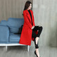 Women Woolen Coat Outerwear Autumn Winter Clothing Fashion Warm Woolen Blends Female Woolen Jacket