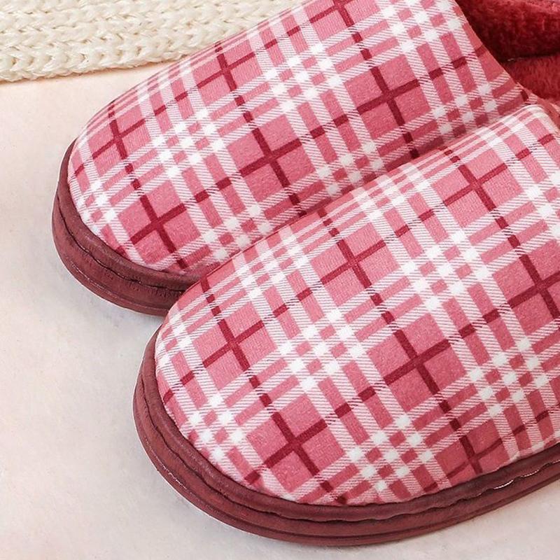 Winter Slippers Cotton Shoes for Women Plus Size Mens Slides Thick Warm Slipper